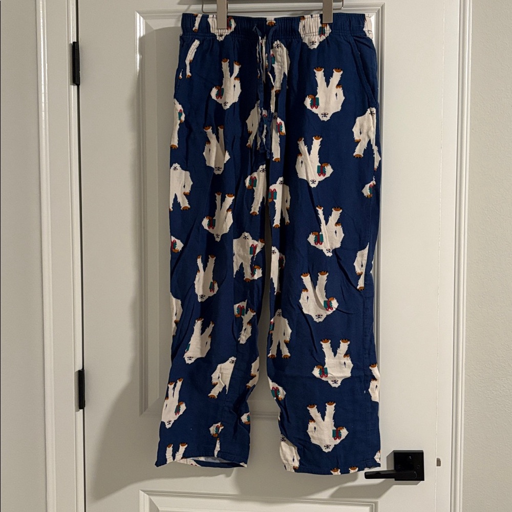 Old Navy Navy Pajama Pants with yeti Design